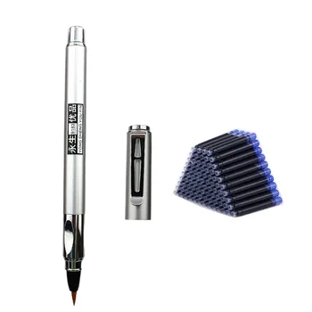 

Wingsung metal Brush Pen Calligraphy Soft Nib 0.7-5mm Come with Converter Art Drawing Writing Gift Ink Pen