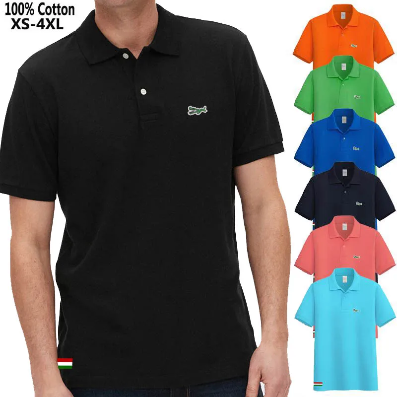 High quality 2020 New Mens polos shirts 100 Cotton Short sleeve Casual