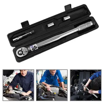 

(From ES) 1/2inch 28-210Nm Preset And High precision Accurate Torque Wrench Set Great Polish Car Repair Tool Bike Torque Wrench