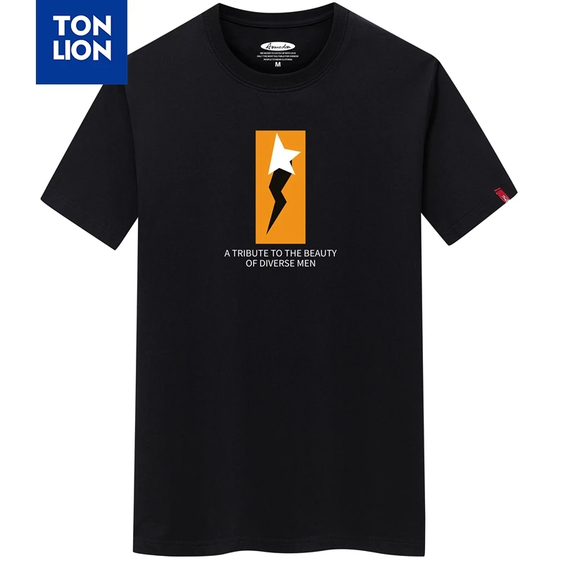 

Yellow Short Sleeve Mens Tshirts Summer 100% Cotton T Shirts Mens Black White O Neck Tee Tops Male Short Sleeve 2020 New