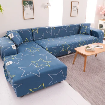 

Stars Pattern Universal European Style Print Sofa Cover Slipcover Stretch Elastic Spandex/Polyester Loveseat Home Decoration