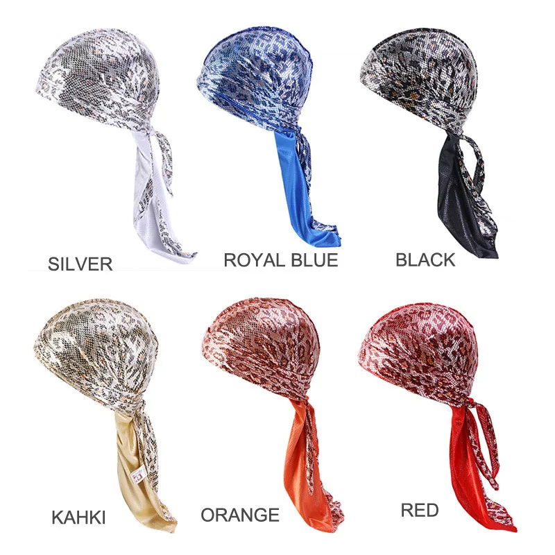 Мужская и женская шапка с длинным хвостом Durag Doo Rag шелковистые банданы аксессуары