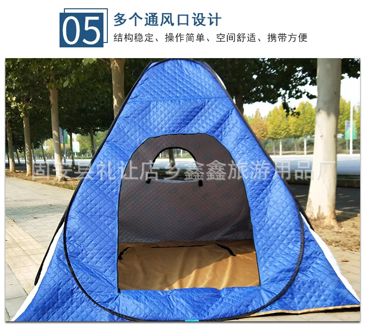 Winter Tent Thick Quilted Warm Hiking Tent Fishing Cold Winter Camping Fishing Tent Outdoor Winter Ice Fishing Cotton Tents