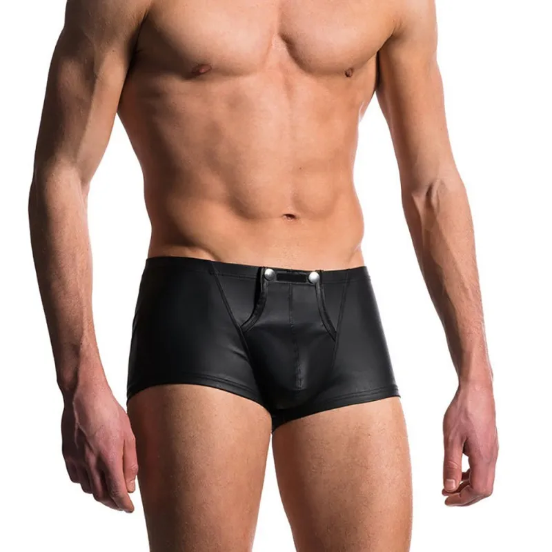 

2019 Men's Solid Underwear Soft Boxer Fashion Sexy Male Breathable Stretch Pouch Comfortable Boxers
