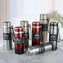 

Outdoor Hiking Travel Customized Large-Capacity Stainless Steel Thermos Portable Vacuum Thermos Mug with Rope Thermos 800Ml