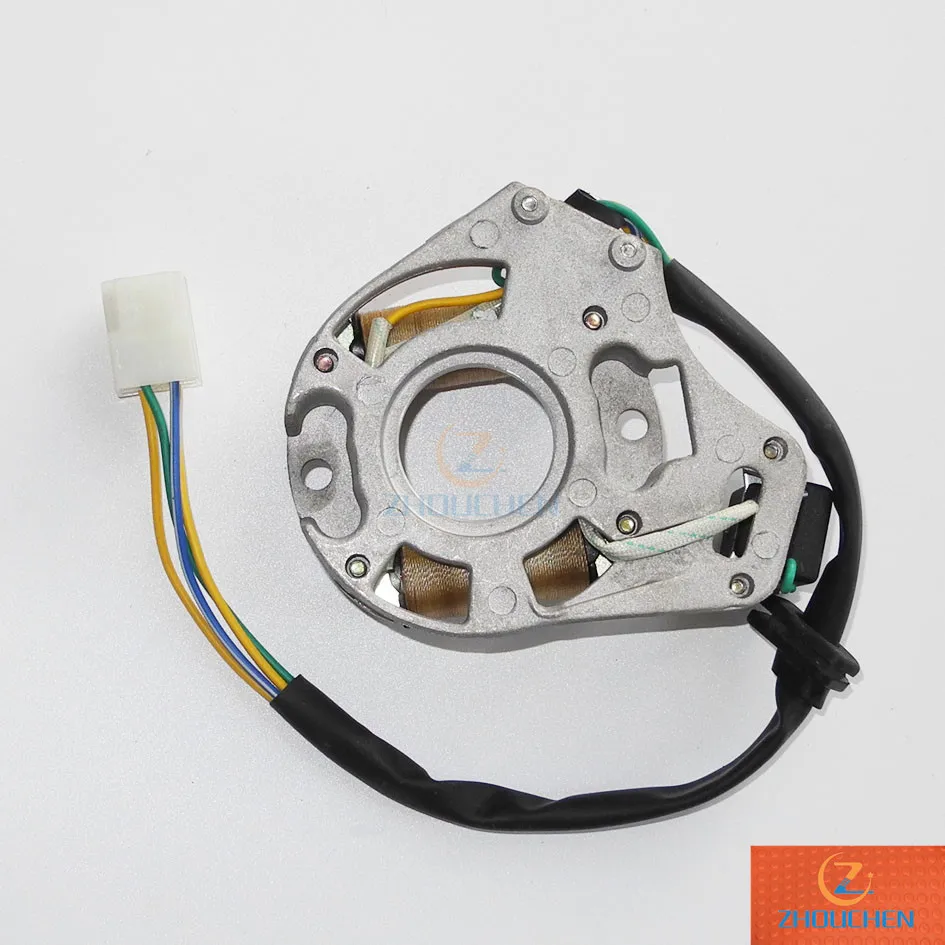 Мотоцикл DC МАГНЕТО СТАТОР катушка для 70cc 90cc 110cc 125cc ATV Pit dirt bike Go kart TaoTao Peace Sunl запчасти