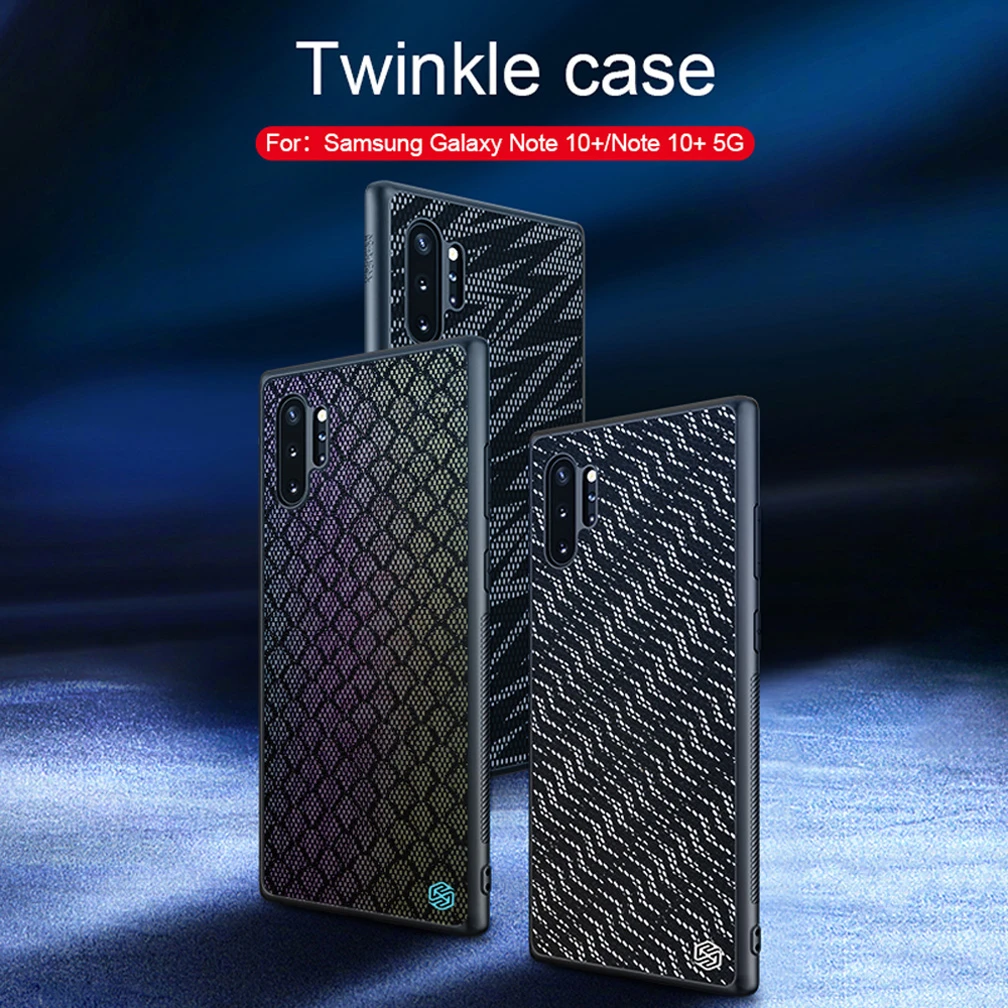 Для samsung Galaxy Note 10 + Pro чехол NILLKIN Twinkle полиэфирная сетка Светоотражающая задняя