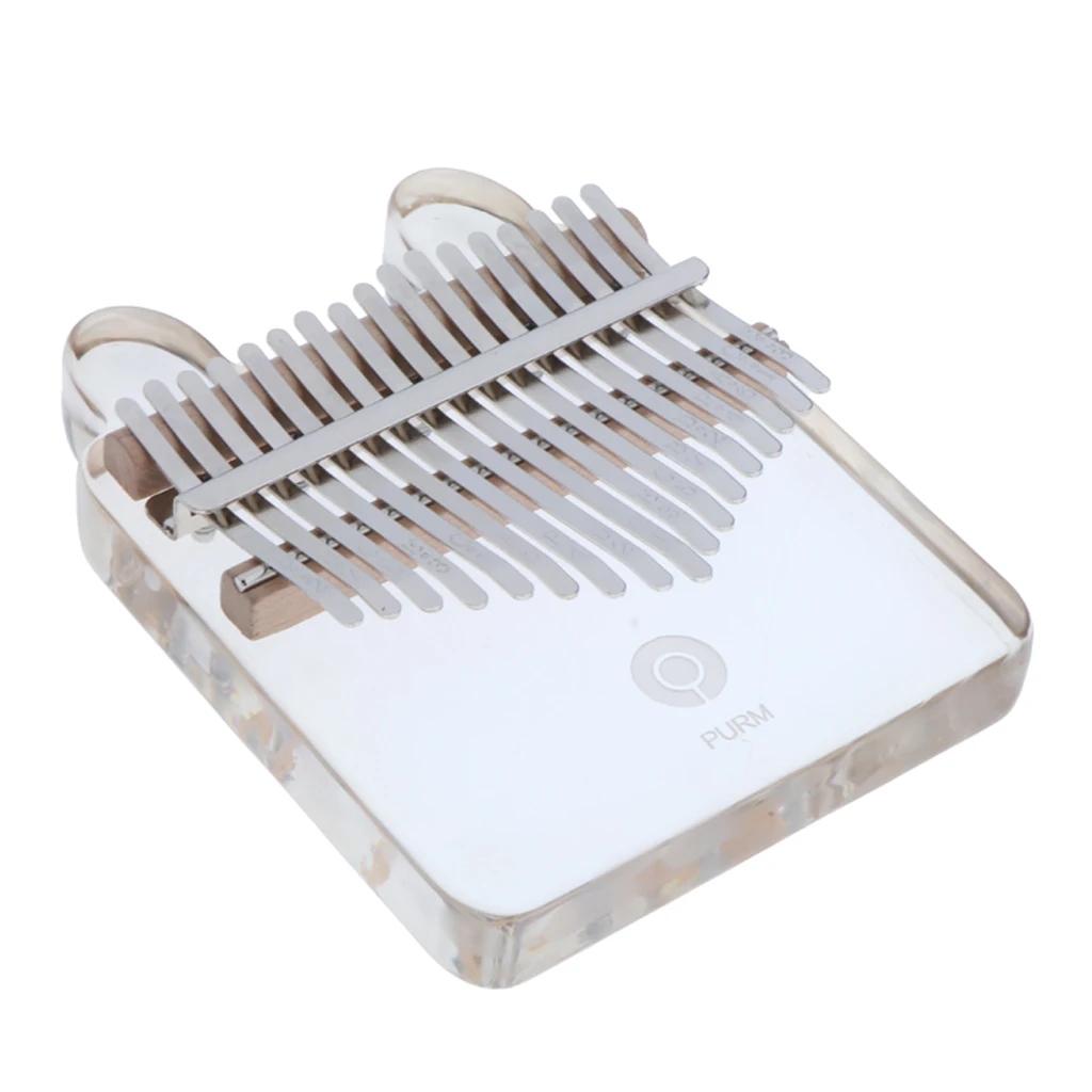 Новинка 2020 г. милое прозрачное пианино Kalimba с 17 клавишами акриловое Mbira для
