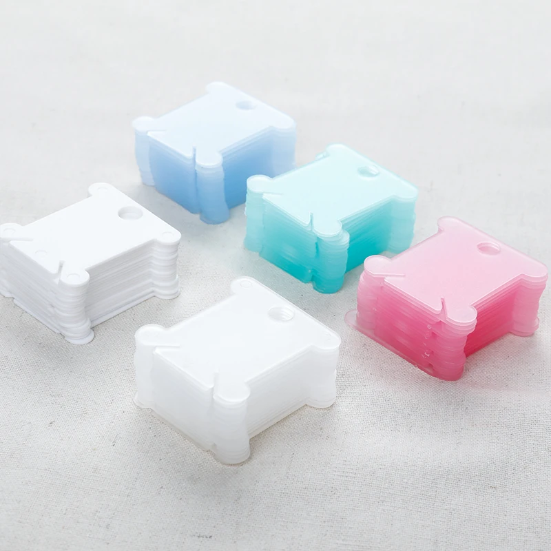 

1000pcs mixed plastic embroidery dental floss crafts spool bobbin cross stitch storage rack plastic sewing thread board kit