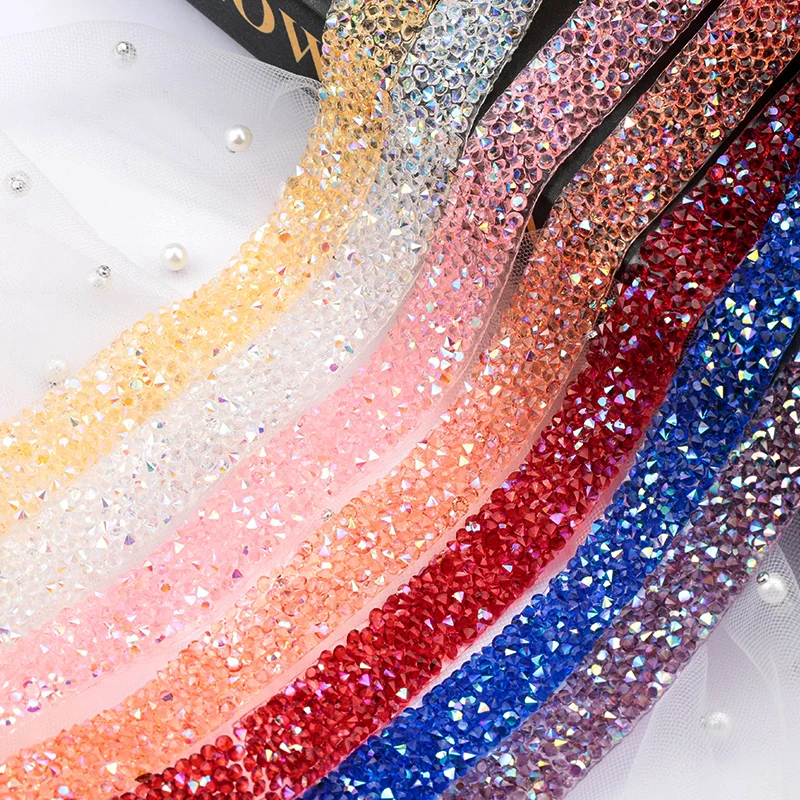 10mm/15mm1YardSewingResinTrimStrassHotFixRhinestoneTapeApplicatorRibbonWithRhinestonesIronOnAppliques-AliExpress15