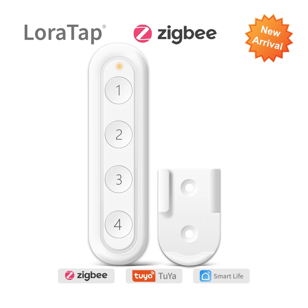 Tuya ZigBee 3 0 Беспроводной 4-Кнопочный Пульт дистанционного управления совместимый с
