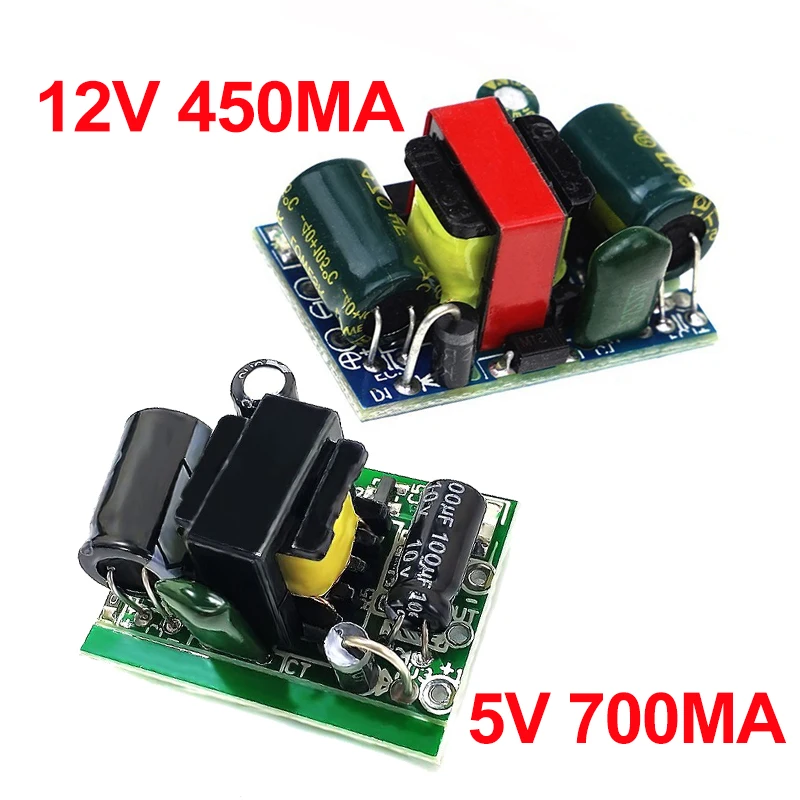 AC DC 5V 700mA 12V 450mA изолированный коммутации Питание модуль Шаг вниз понижающий 220 В до