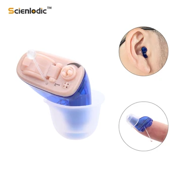 

Hearing Aids for Elderly Sound Adjustable ITC Super Mini Digital Hearing Aid Invisible Hearing Device Audifono Hearing Amplifier