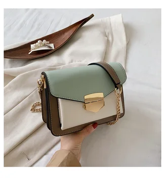 

Women's bag 2020 summer new style new trendy fashion chain messenger bag versatile one-shoulder small square bag