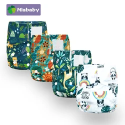 Miababy fralda de pano de bolso, com um bolso, à prova d'água e respirável, para bebês de 3 15 kg