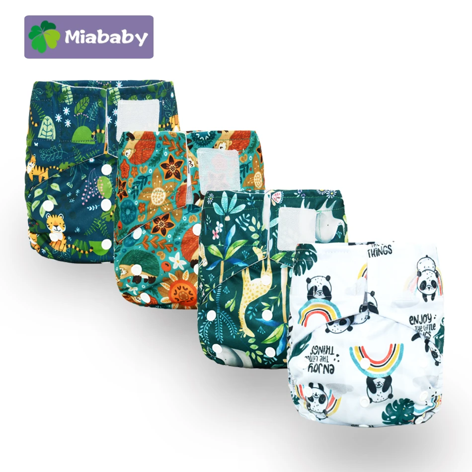 Miababy Hook&loop Os Pocket Cloth Diaper,with One Pockets,waterproof
