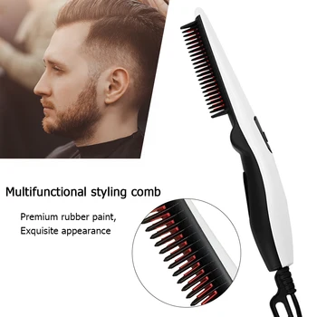 

Multi-functional Electric Beard Straightening Comb Brushes Men Beard Straightener Hair Straightening Comb Tools Dropship