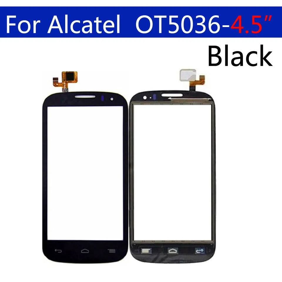 Сенсорный экран для Alcatel One Touch POP C5 OT5036 OT 5036 5036D 5037E сенсорный экран Сенсорная панель дигитайзер замена стекла 4,5"