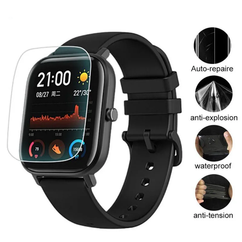 

5 шт Мягкий ТПУ Smartwatch Защитная пленка для ЖК-экрана для COLMI/SENBONO P8 SITLOS/SQR P8 SE Plus Смарт-часы полная защитная крышка для экрана