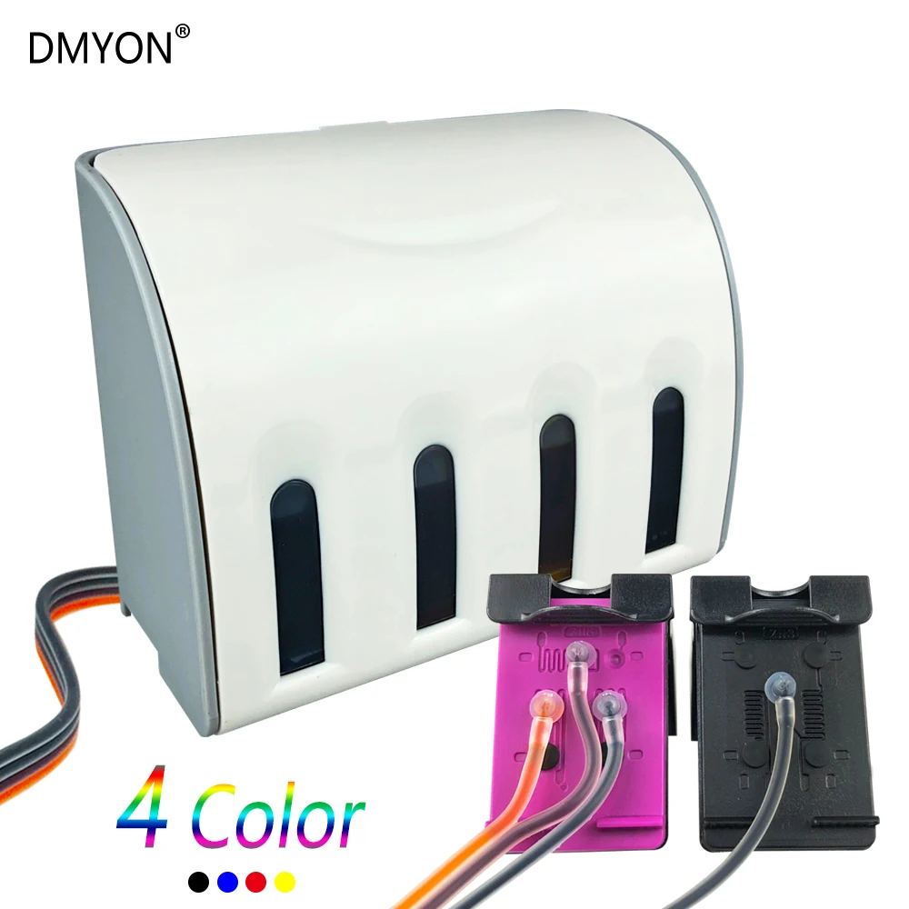 

DMYON CISS Replace for HP 678 Suit for HP 2515 3515 1018 1518 2548 3548 4518 Printer with Ink and Chip