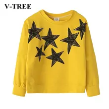 V TREE Детские рубашки с длинными рукавами для девочек От 2 до 10 лет