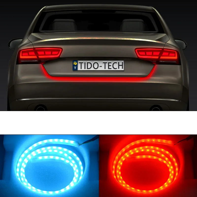 RGB потоковый светильник для автомобиля светодиодный фонарь задних ворот