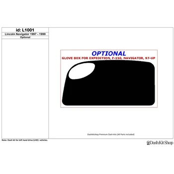 

Interior trim for Lincoln Navigator 1997-2002. Set L1001.
