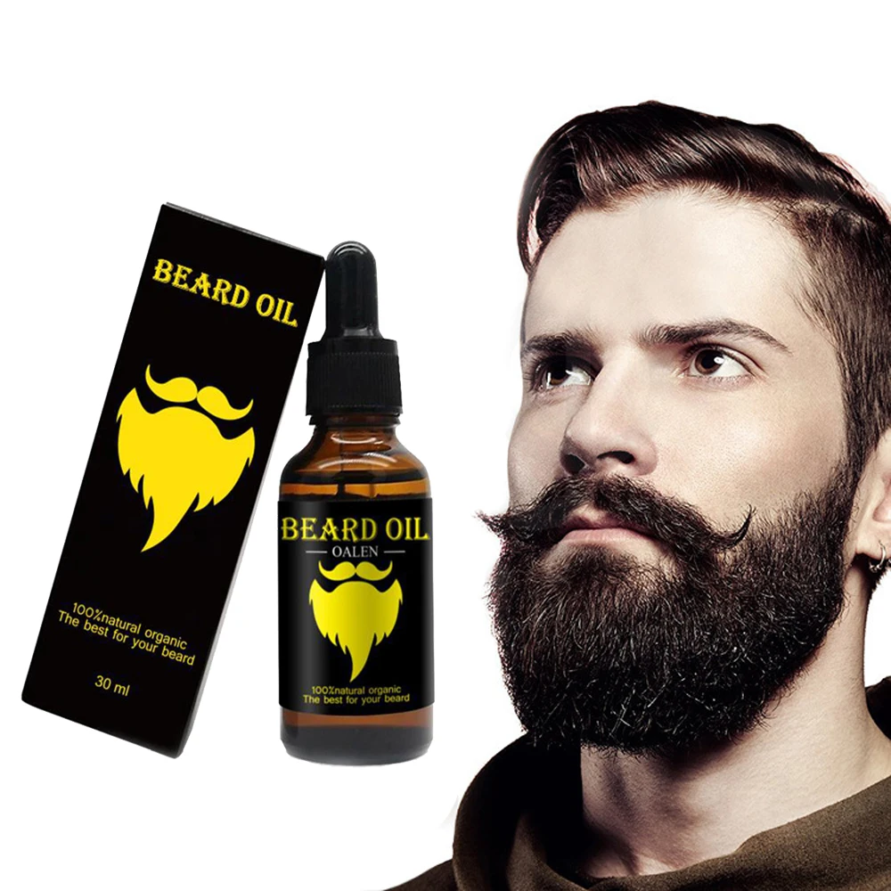 30ml Man Beard Moisturizing Oil 30ml Soften Hair Growth Nourishing for Men Beard Care Supply Anti Hair Loss Dropshipping