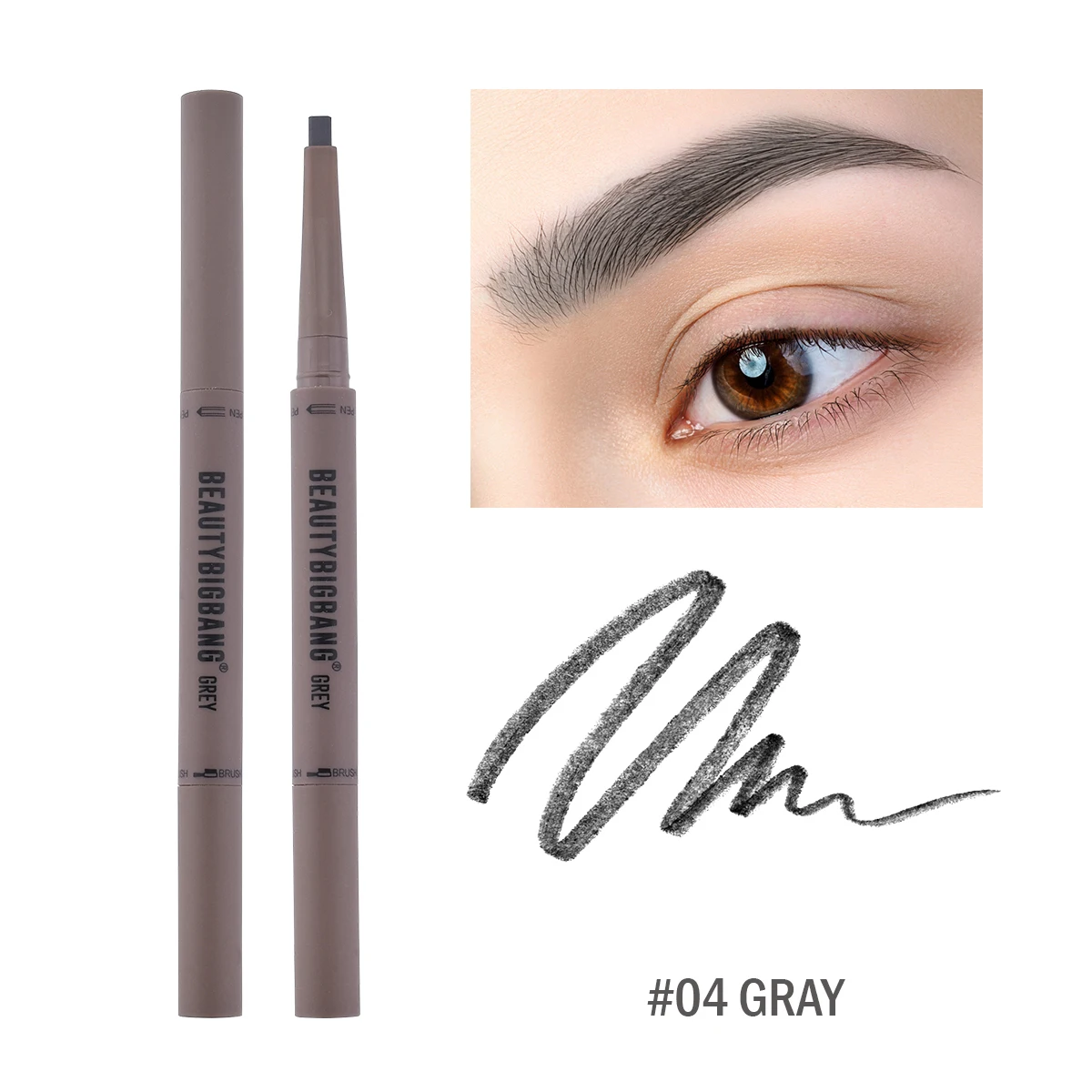 BEAUTYBIGBANG карандаш для бровей черная зубная щетка головка макияж для глаз прочный водонепроницаемый стойкий макияж краска для бровей