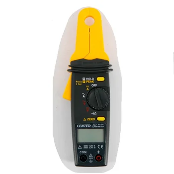 

CENTER-223 AC/DC Clamp Meter (Mini Size, High Resolution),Added with Voltage and Continuity Function ,Data Hold Function.