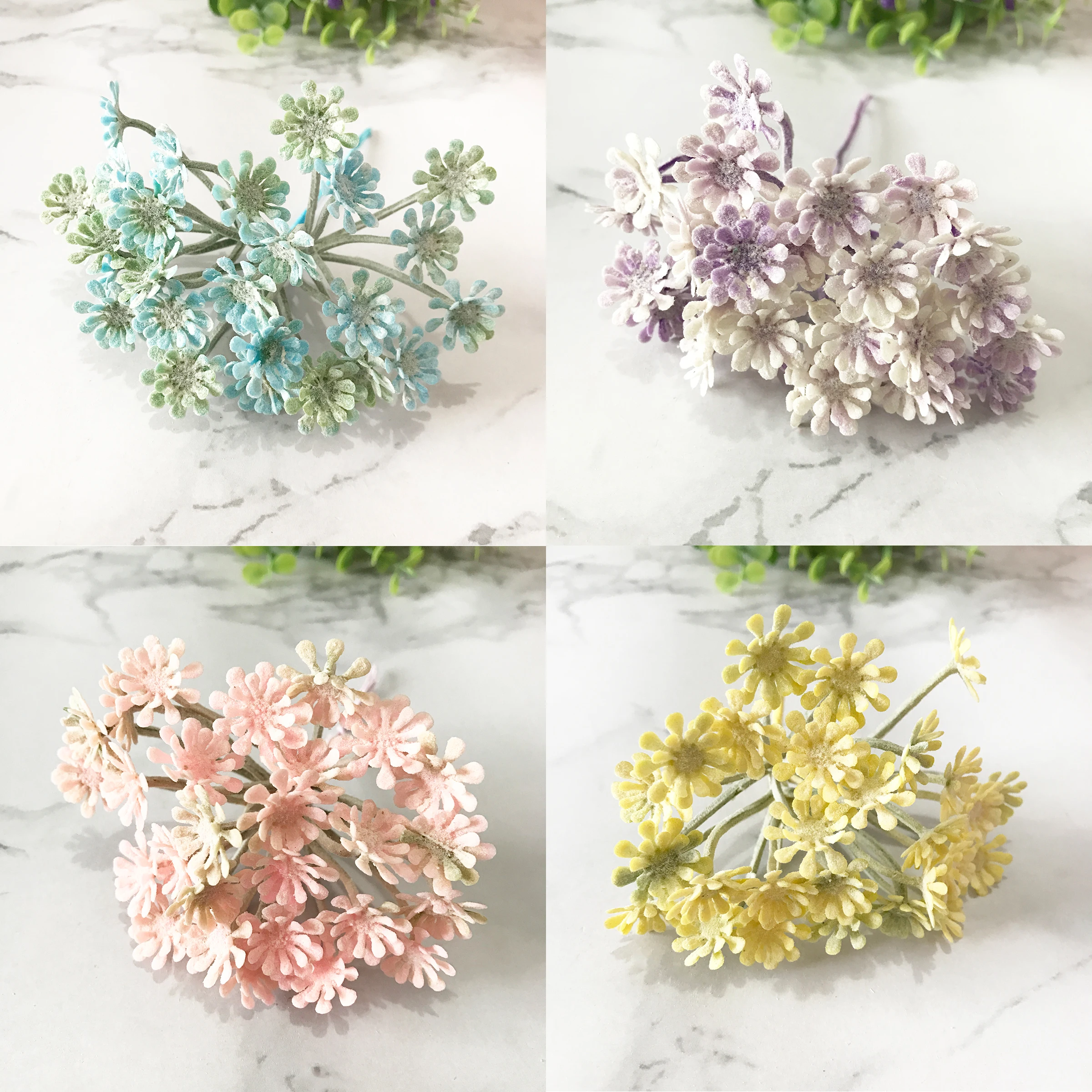 

3PCS Home wedding decoration scrapbook christmas decorative flower wreath artificial plants diy Garlands material fake grass