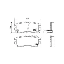 Колодки Тормозные Mitsubishi Pajero I/Pajero Ii 3.0/3.5/2.5td/L400 9403 Задние Brembo P54018 Brembo арт. P54018