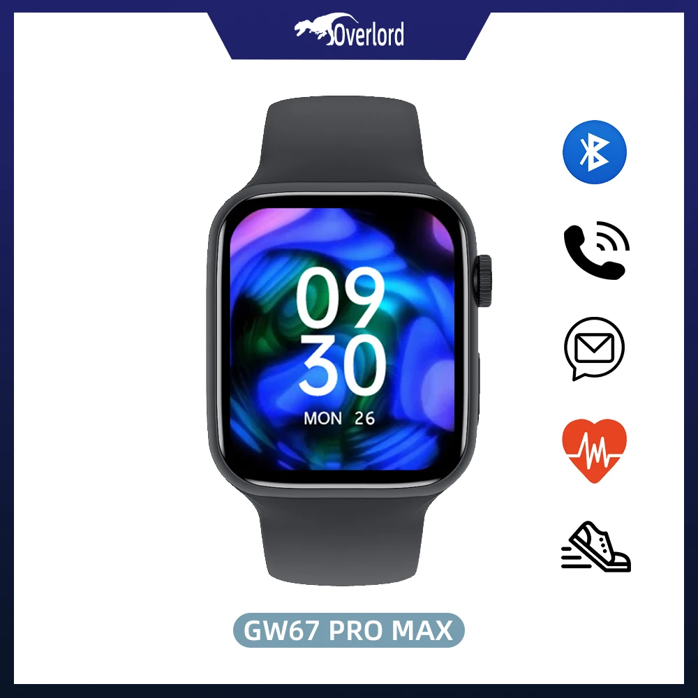 Новинка Смарт-часы GW67 PRO MAX смарт-циферблат рынок дисплей с разрезом 3D