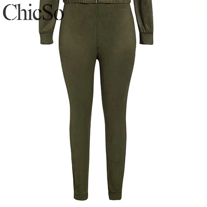 PANTS MissyChilli, сексуальный комплект из двух предметов, Базовая куртка, для женщин, осень, зима, уличная, короткое пальто, женское, с рюшами, Бомбер, на молнии, куртка, пальто - Цвет: PANTS