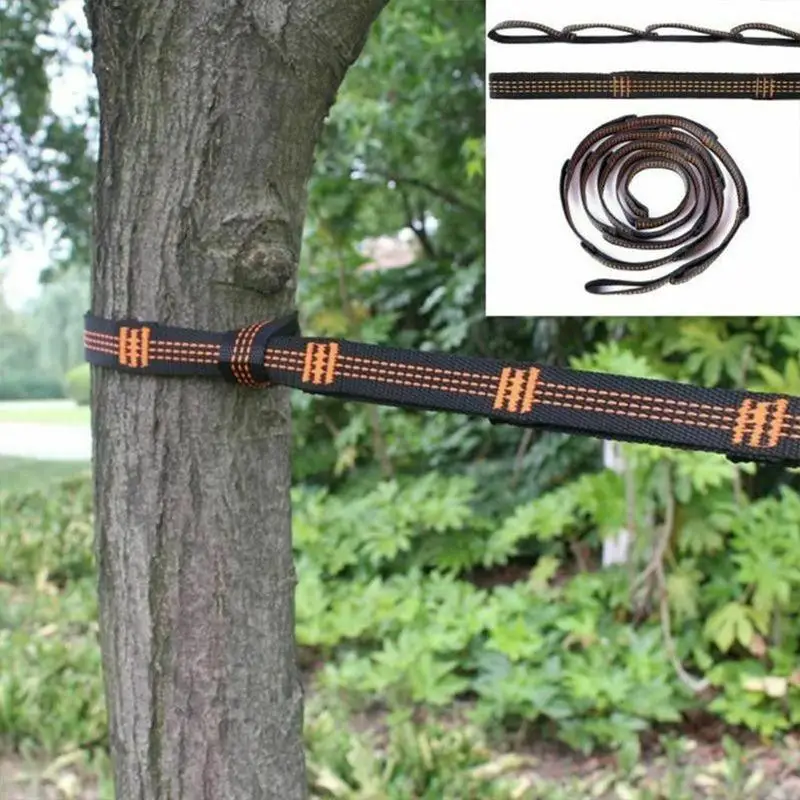 

Hammock Outdoor Tied Rope Special Tied Tree Straps High Load-bearing Ribbon Rock Climbing Flat Belt Rope Outdoor Accessories