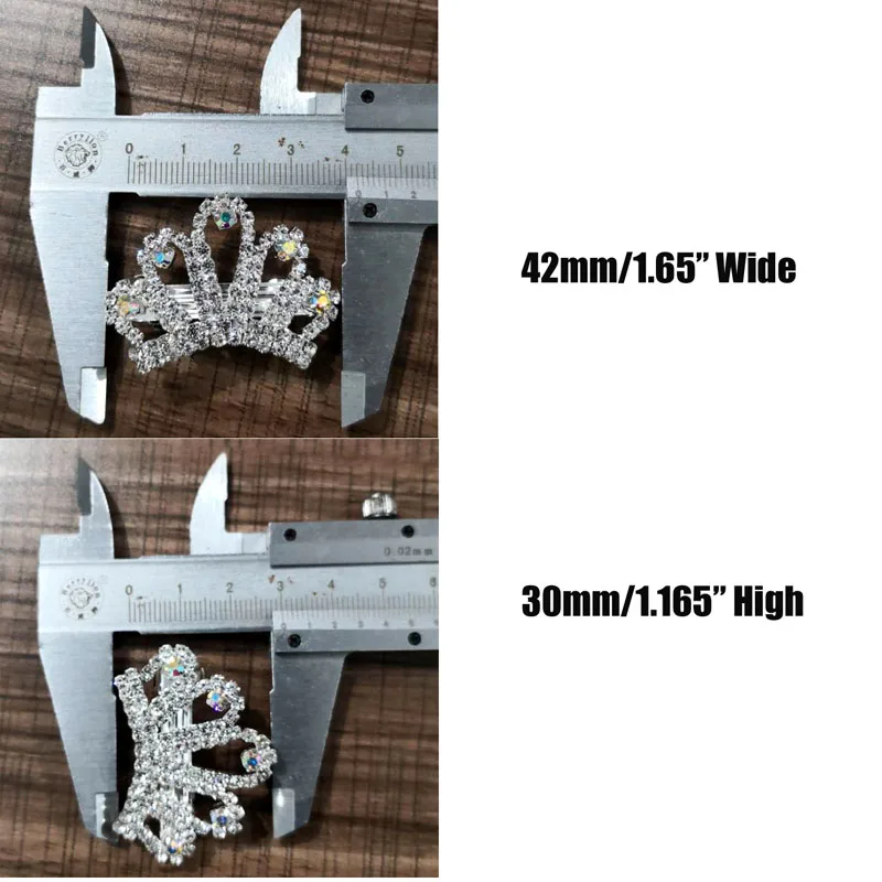 Clear AB rhinestone dog crown pets barrette girls hair clip ornament jewlery  accessories 6Pcsx Fast Free Standard Ship