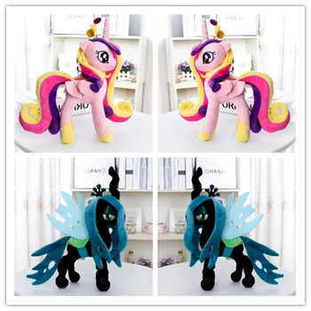 

2Pcs/Set Unicorn Princess Cadance Queen Chrysalis Plush Horse Action Toy Figures 12" 30 CM