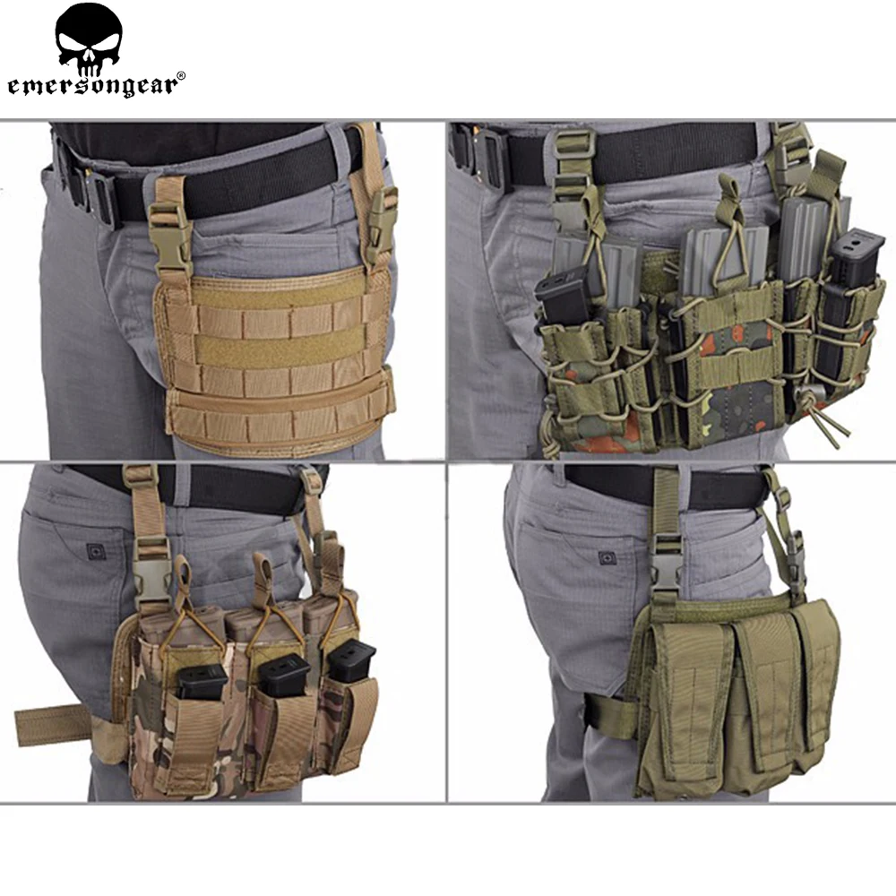 Modular Thigh Magazine Pouch Holster Breathable MOLLE Platform Drop Leg Panel