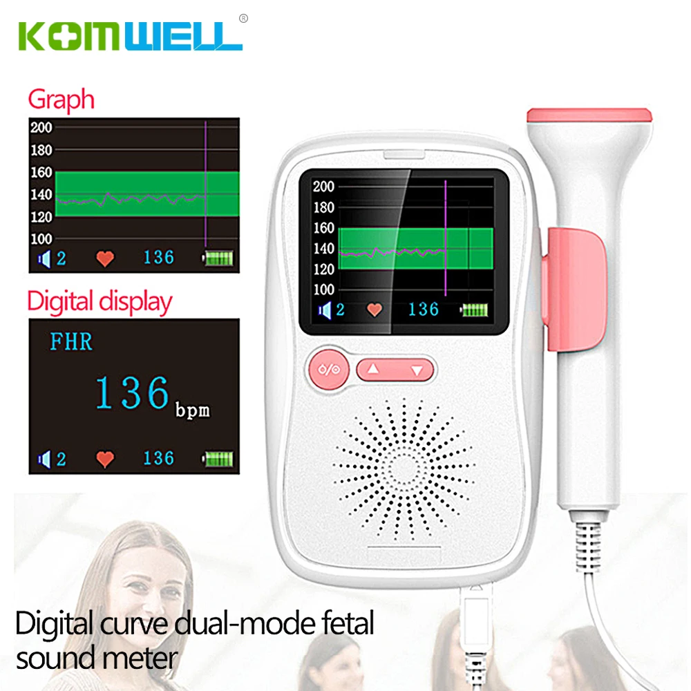 Fetal Dopler hand hold portable fetal doppler sound Baby heart