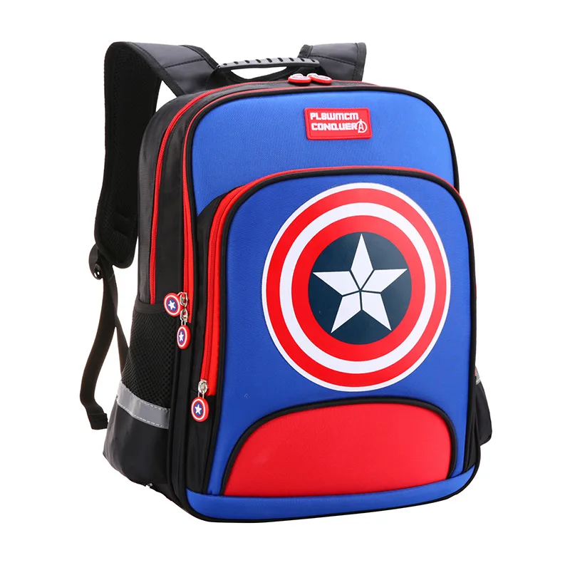 

School Bag Young STUDENT'S BOY'S America Children Men's Captain Backpack 1-3 Grade 6-12 a Year of Age School Bag