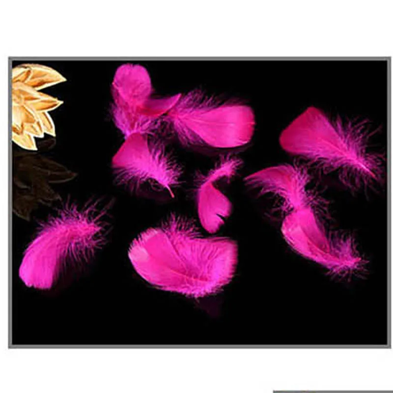 Природные Перья 100 шт/Lot7-10cm маленькие плавающие гусиные перья красочные перья, пух для украшения паров ремесла - Цвет: rose
