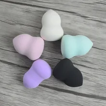 Mei nai qi спонж для мокрой и сухой пудры среднего размера для мытья лица двойного назначения, косметический макияж для яиц, Гидрофильная латексная губка