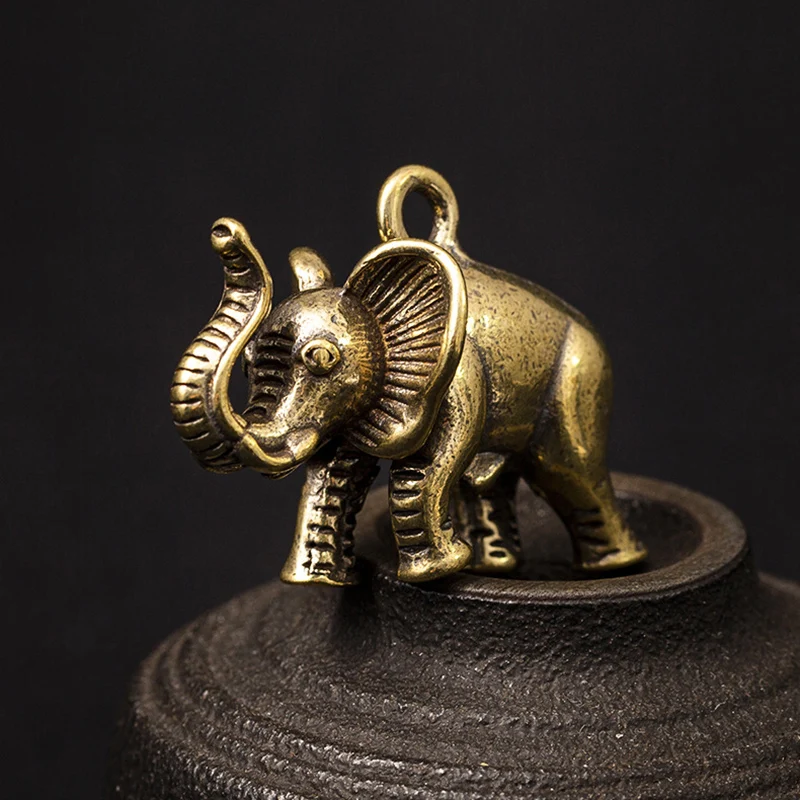elephant pendant brass (10)