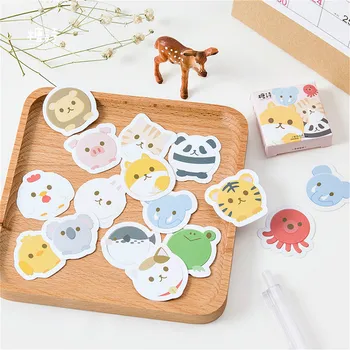 

45pcs/pack Cute Pets Totem Stationery Stickers Pack Posted It Kawaii Planner Scrapbooking Memo Stickers Escolar School Supplies