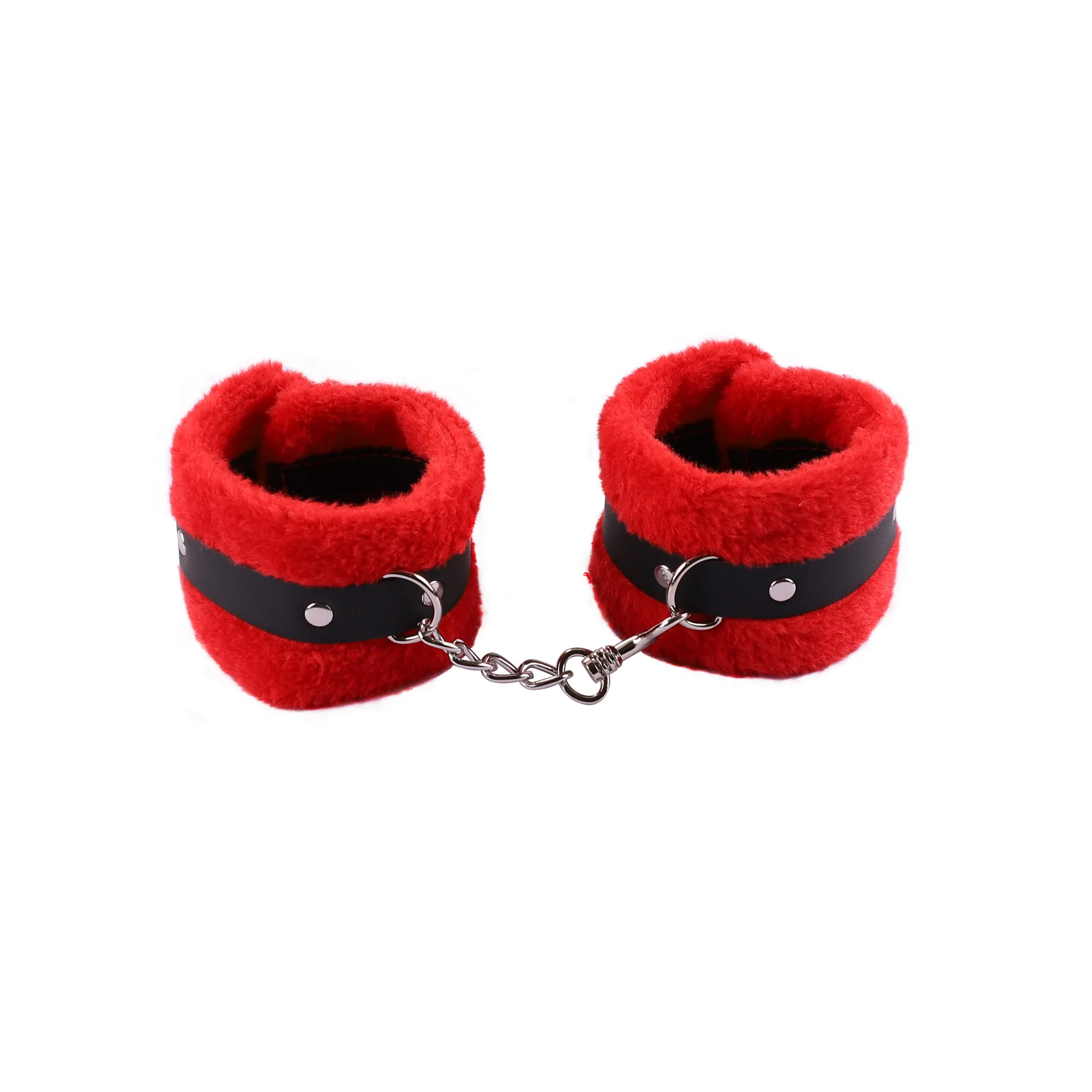SM Handcuffs Toy Adjustable PU Leather Plush Handcuffs Blindfold Masks Restraints Bondage Sex Toy For Adults Games Accessories