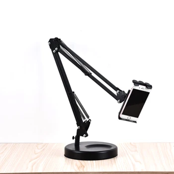 

Metal Swing Arm Desk Tablet Stand Strong Clamp Multi-Joint Phone Holder Adjustable Arm Classic Architect Clip On Study Table