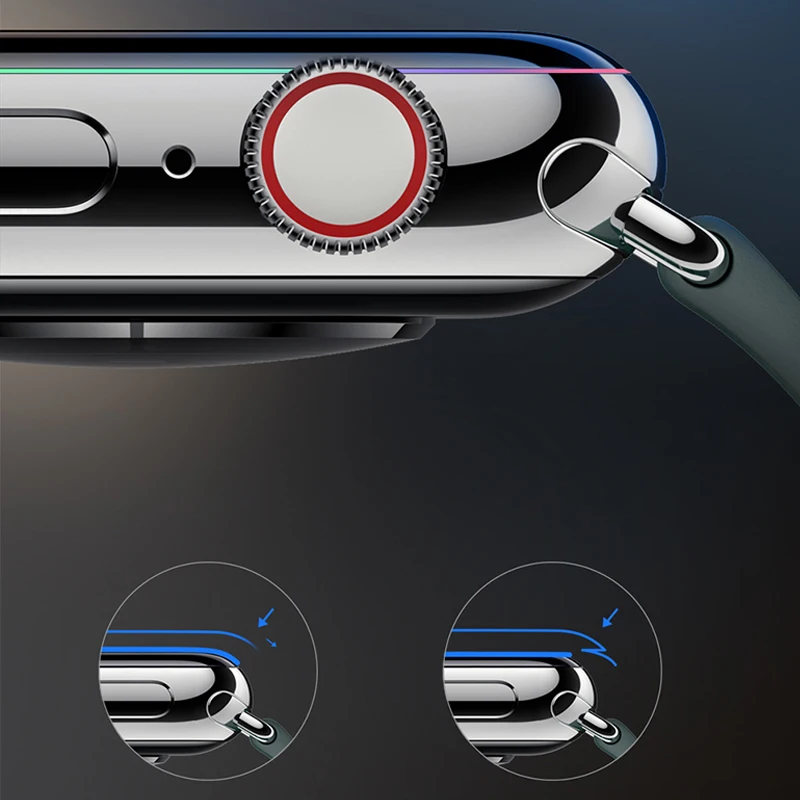 Apple watch 6/5/7/SE/4/3/2   ü ȭ ȣ ʸ iwatch 42mm 44mm 38mm 40m  3D ȭ 