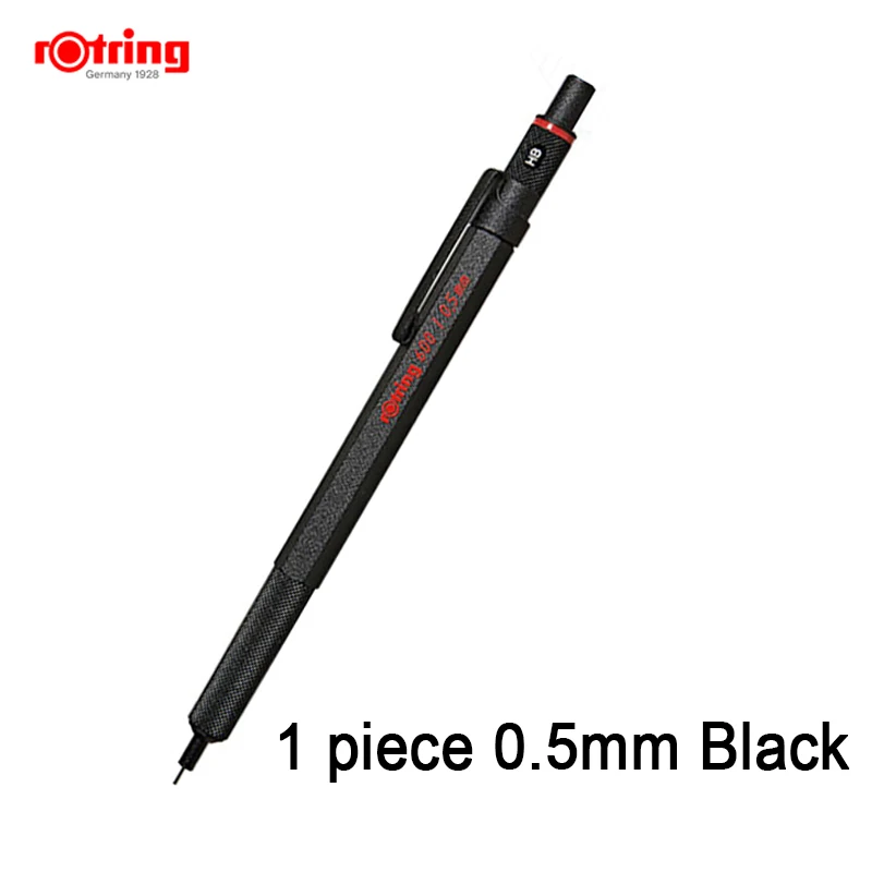 ロットリング600 0.5/0.7シャープペンシルブラック/シルバーメタル自動