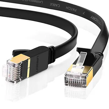 

CAT7 Flat Network Cables Flat Network Jumper Double Shield Flat Cables Flat Cables Ethernet Cable 1/2/3/5/10/15/20/25/30 m
