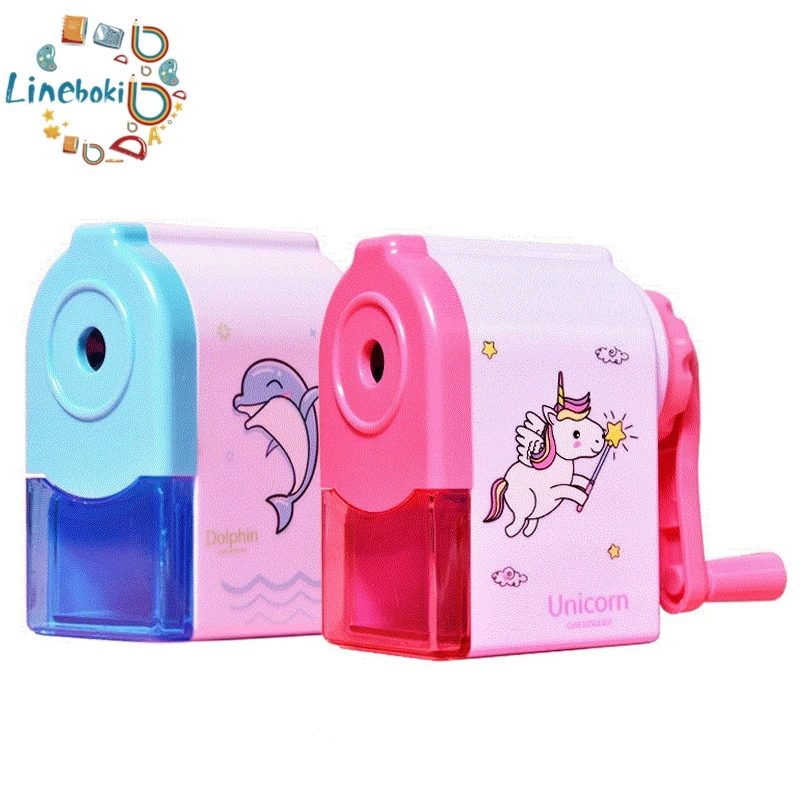 Stationery Unicorn Hand Crank Mechanical Accessory Sharpener Creative